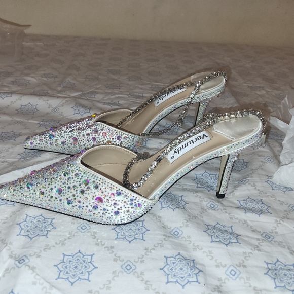 Vertundy Women's High Heel Stiletto Pumps Closed Pointed Toe Ankle Strap Fashion - Picture 9 of 13